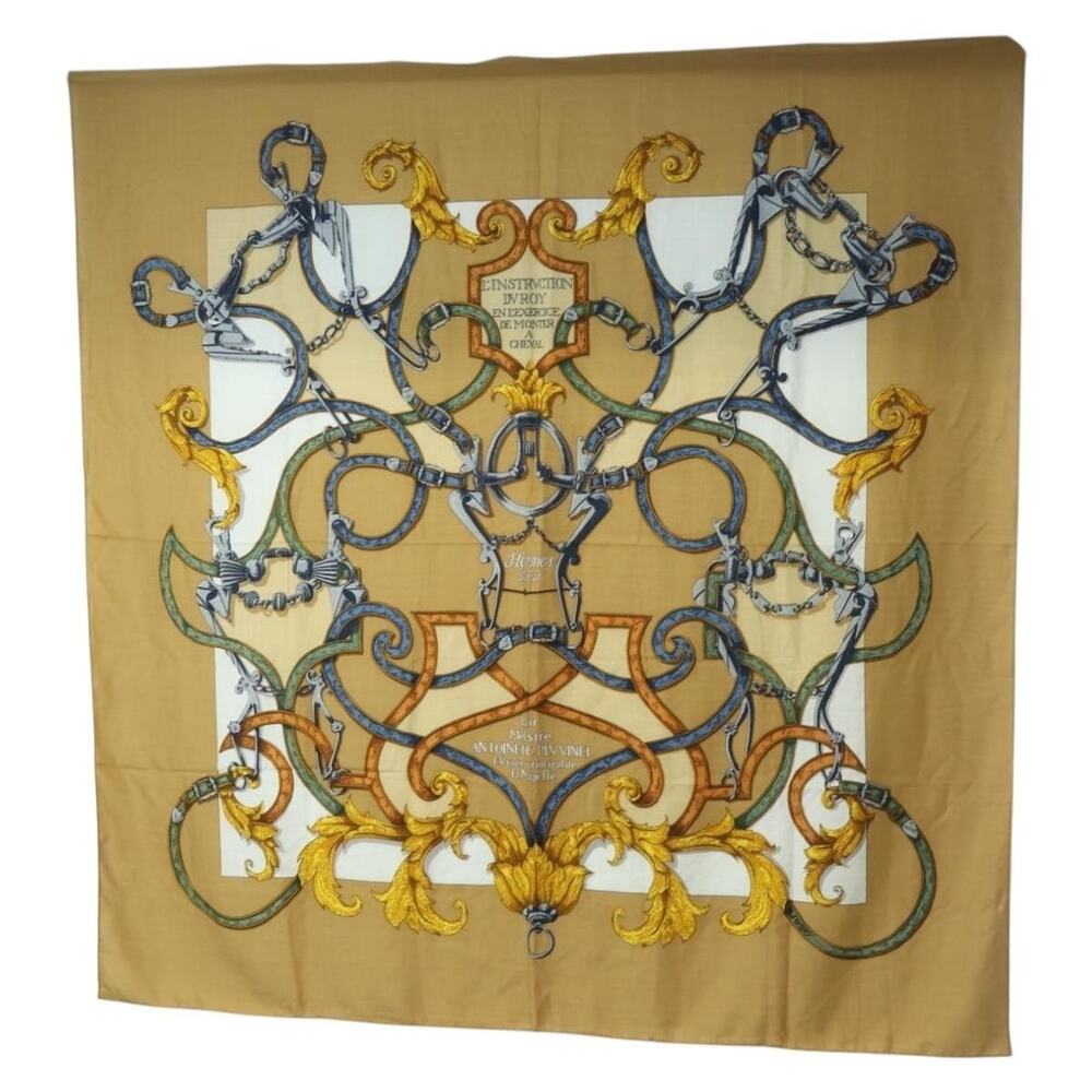 Hermes Cashmere Carre 140 Scarf Brown